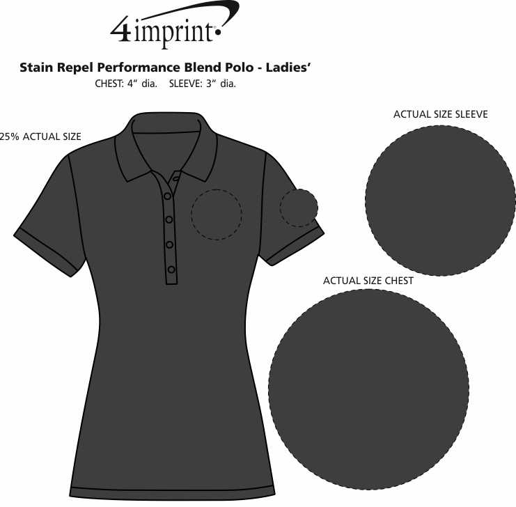 Imprint Area of Stain Repel Performance Blend Polo - Ladies'
