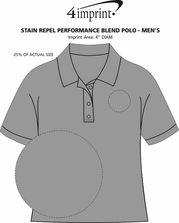 Imprint Area of Stain Repel Performance Blend Polo - Men's