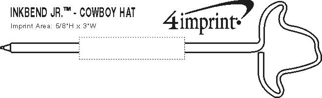 Imprint Area of Inkbend Standard - Cowboy Hat