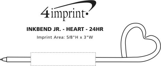 Imprint Area of Inkbend Standard - Heart - 24 hr