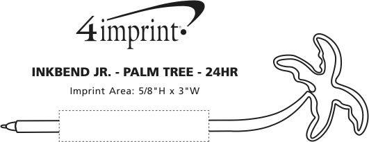 Imprint Area of Inkbend Standard - Palm Tree - 24 hr