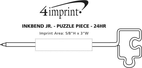 Imprint Area of Inkbend Standard - Puzzle Piece - 24 hr