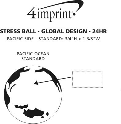 Imprint Area of Global Design Stress Ball - 24 hr