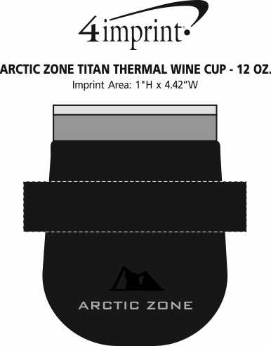 Imprint Area of Arctic Zone Titan Thermal Wine Cup - 12 oz.
