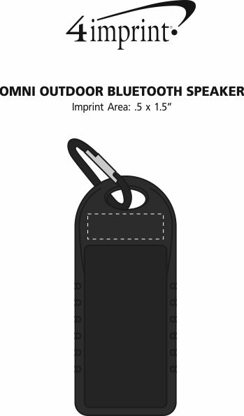 Imprint Area of Omni Outdoor Bluetooth Speaker