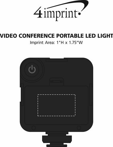 Imprint Area of Video Conference Portable LED Light