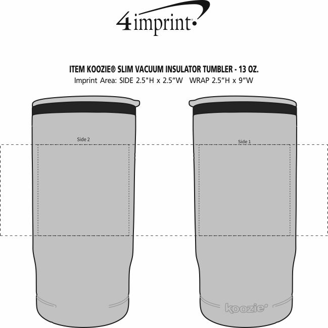 4imprint.com: Koozie® Slim Vacuum Insulator Tumbler - 13 Oz. 160832