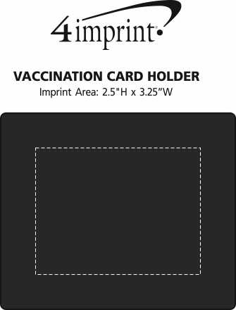 Imprint Area of Vaccination Card Holder
