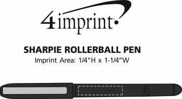 Imprint Area of Sharpie Rollerball Pen