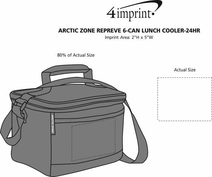 Arctic Zone Repreve 6Can Lunch Cooler 24 hr 16120224HR