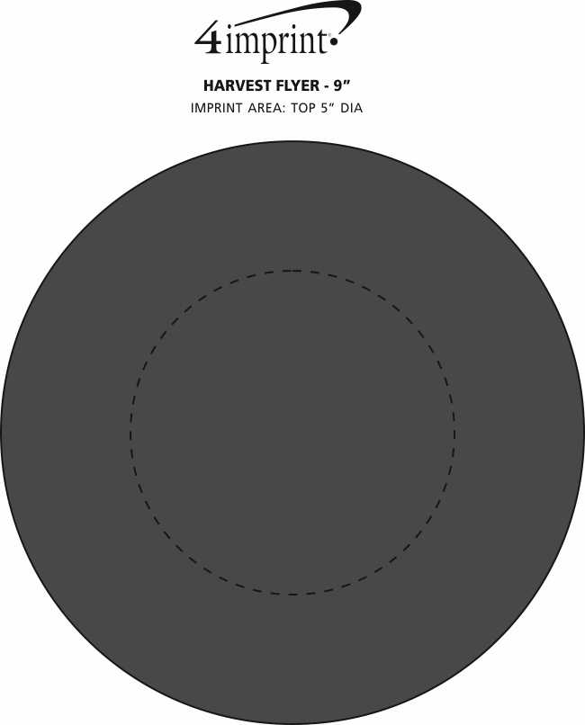Imprint Area of Harvest Flyer - 9"