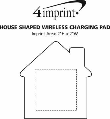 Imprint Area of House Shaped Wireless Charging Pad