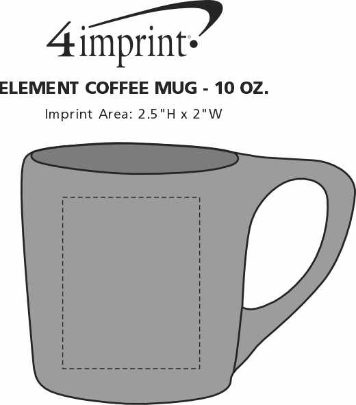 Imprint Area of Element Coffee Mug - 10 oz.