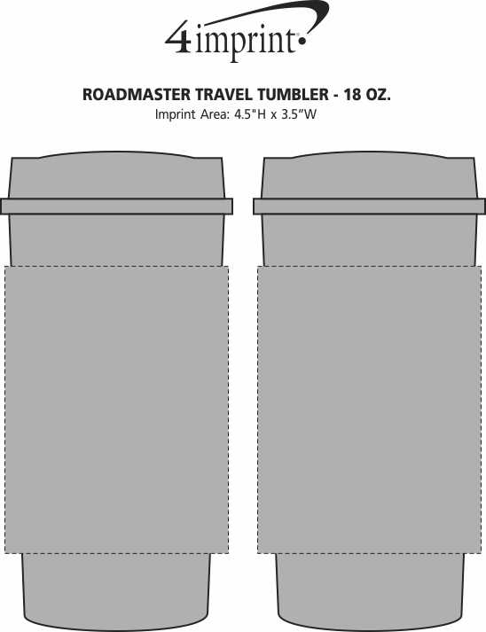 Imprint Area of Roadmaster Travel Tumbler - 18 oz.