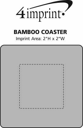 Imprint Area of Bamboo Coaster