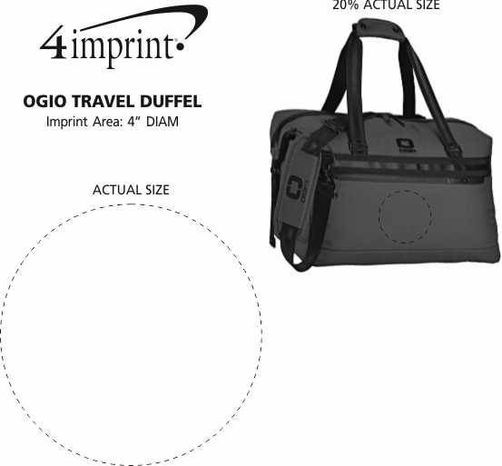Imprint Area of OGIO Travel Duffel