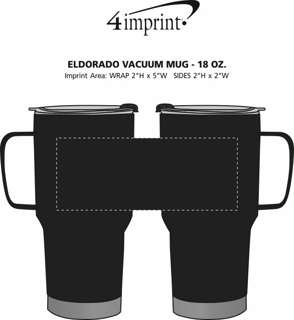 Imprint Area of Eldorado Vacuum Mug - 18 oz.