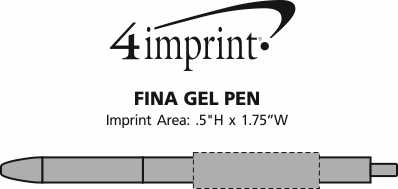 Imprint Area of Fina Gel Pen