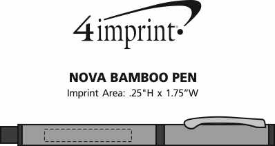 Imprint Area of Nova Bamboo Pen