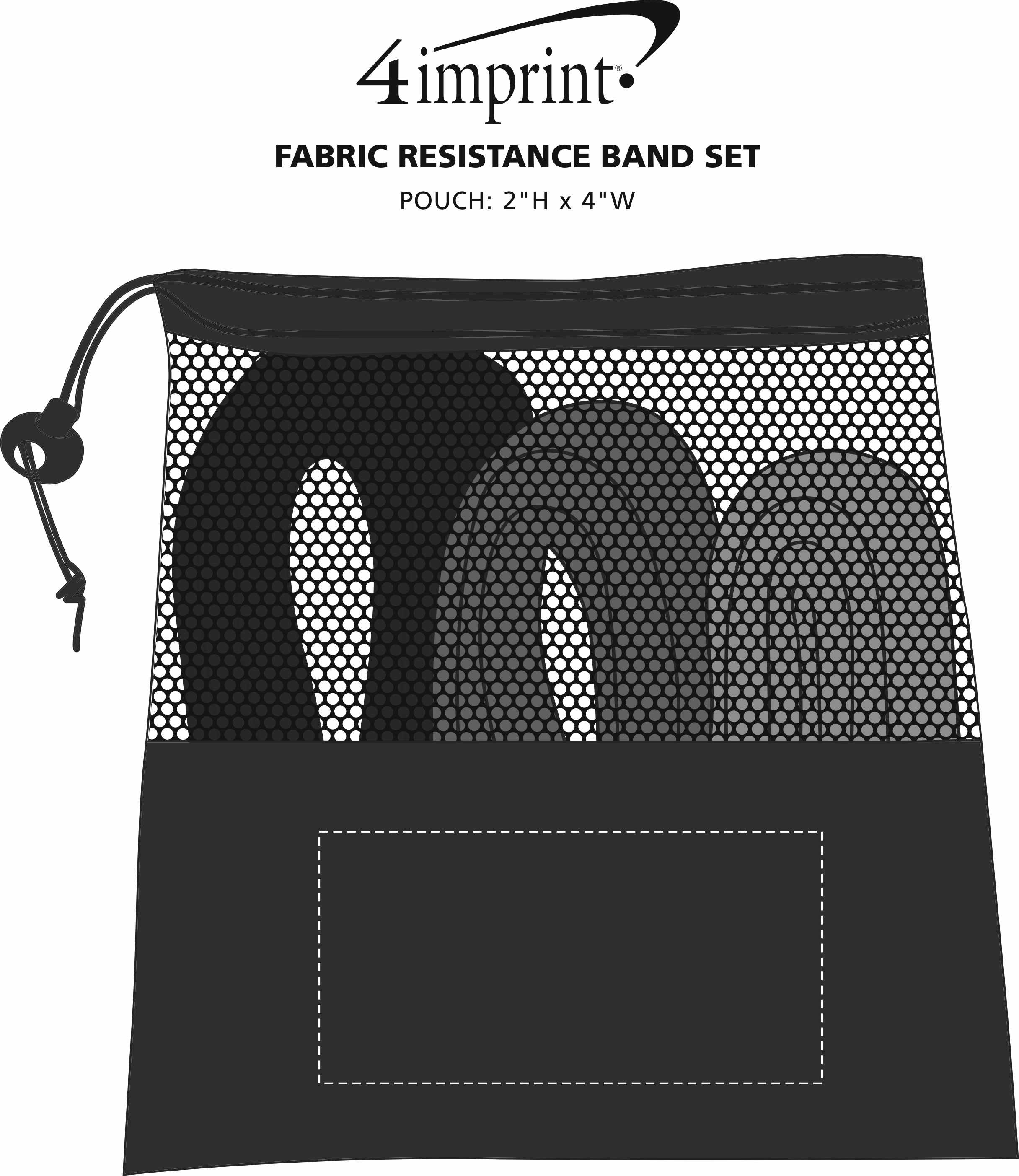 Imprint Area of Fabric Resistance Band Set