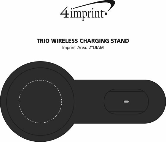 Imprint Area of Trio Wireless Charging Stand