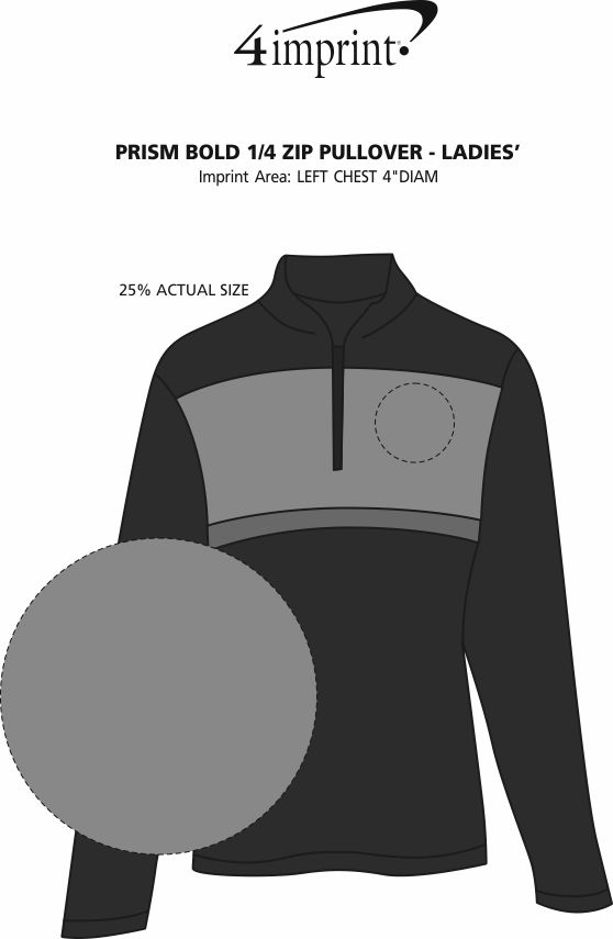 Prism Bold 1/4Zip Pullover Ladies' 162299L