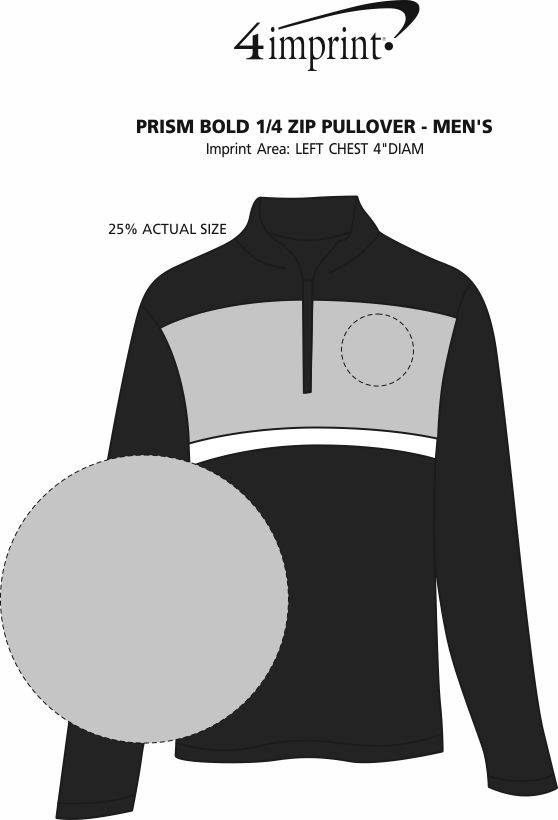 Imprint Area of Prism Bold 1/4-Zip Pullover - Men's