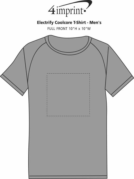 Imprint Area of Electrify Coolcore T-Shirt - Men's