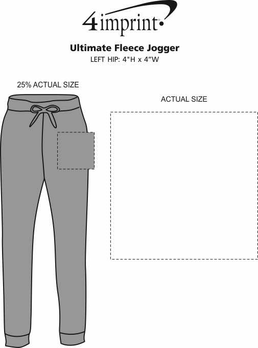 Imprint Area of Ultimate Fleece Jogger