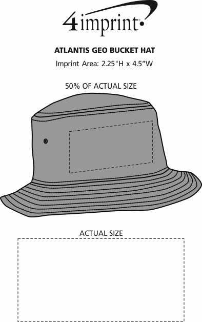 Imprint Area of Atlantis Geo Bucket Hat