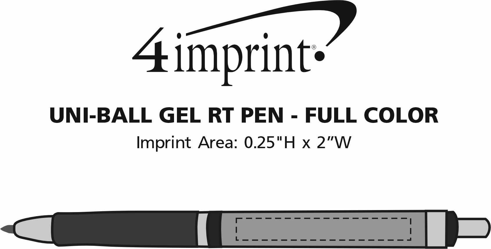 Imprint Area of uni-ball Gel RT Pen - Full Color