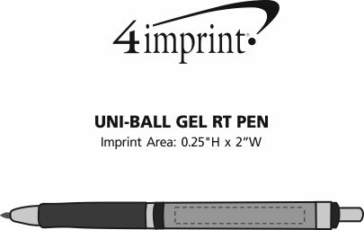 Imprint Area of uni-ball Gel RT Pen