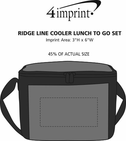 Imprint Area of Ridge Line Cooler Lunch To Go Set