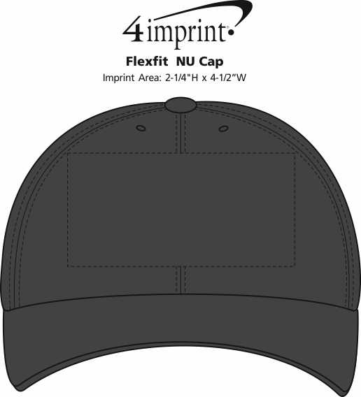 Imprint Area of Flexfit  NU Cap