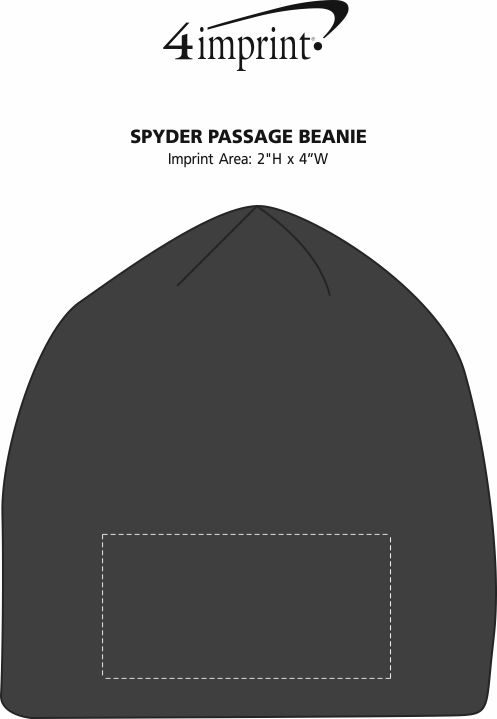Imprint Area of Spyder Passage Beanie