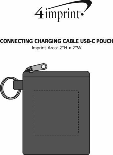 Imprint Area of Connecting Charging Cable USB-C Pouch
