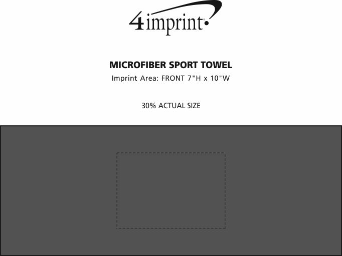 Imprint Area of Microfiber Sport Towel