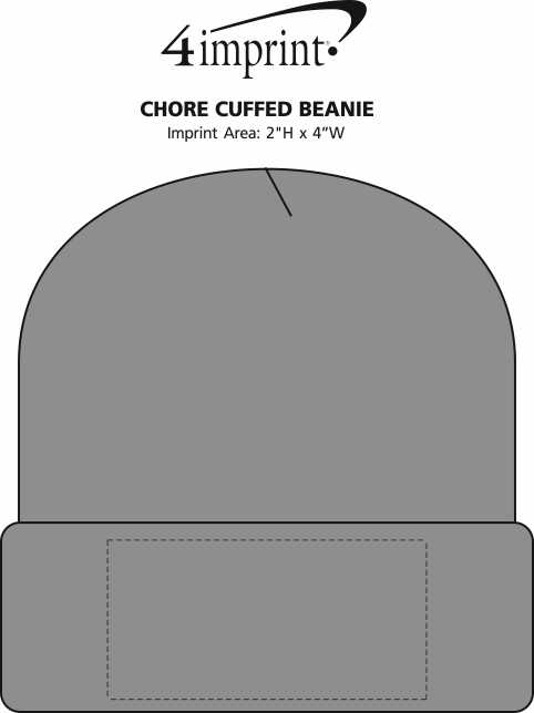 Imprint Area of Chore Cuffed Beanie