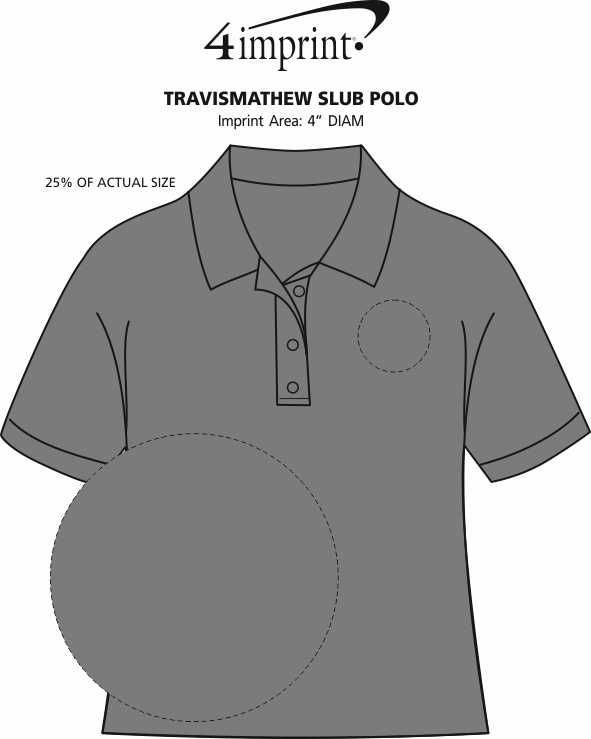 Imprint Area of TravisMathew Slub Polo