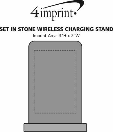Imprint Area of Set in Stone Wireless Charging Stand