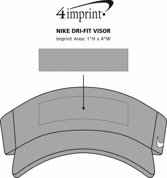Imprint Area of Nike Dri-FIT Visor
