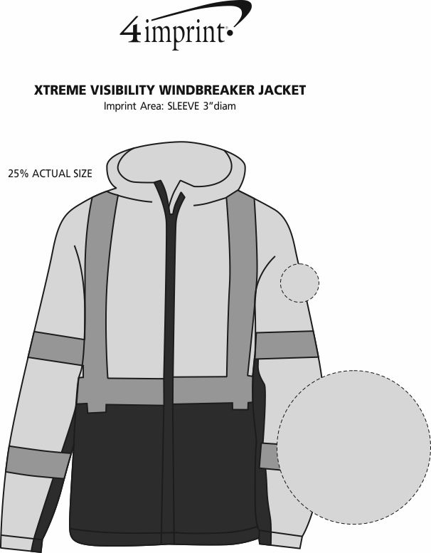 4imprint.com: Xtreme Visibility Windbreaker Jacket 163216