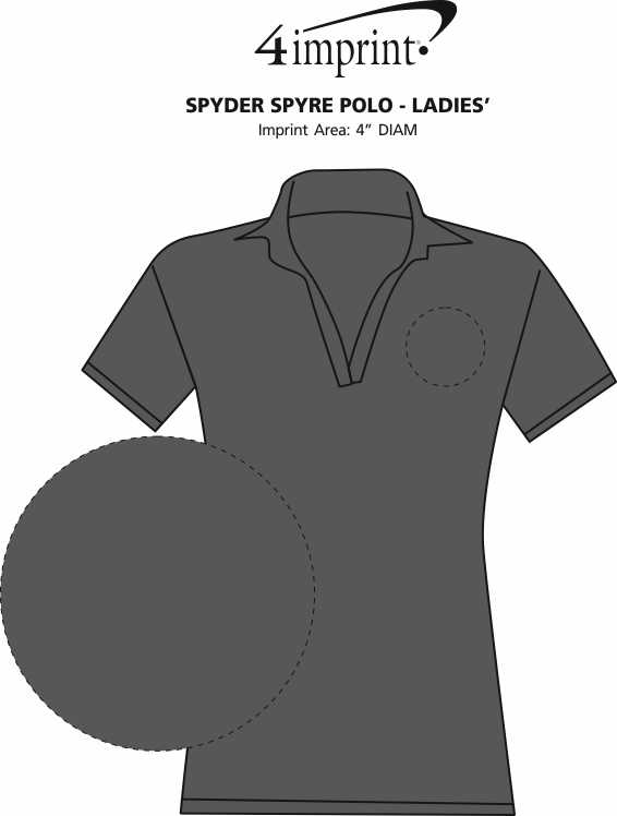 Imprint Area of Spyder Spyre Polo - Ladies'