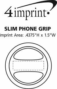 Imprint Area of Slim Phone Grip