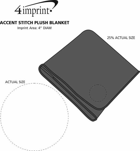 Accent Stitch Plush Blanket 163489