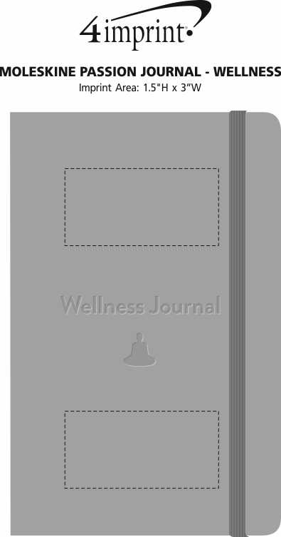 Imprint Area of Moleskine Passion Journal - Wellness