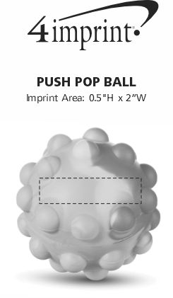 Imprint Area of Push Pop Ball