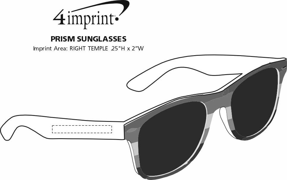 Imprint Area of Prism Sunglasses