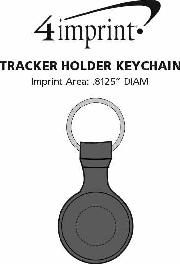 Imprint Area of Tracker Holder Keychain