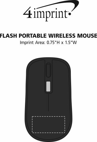 Imprint Area of Flash Portable Wireless Mouse
